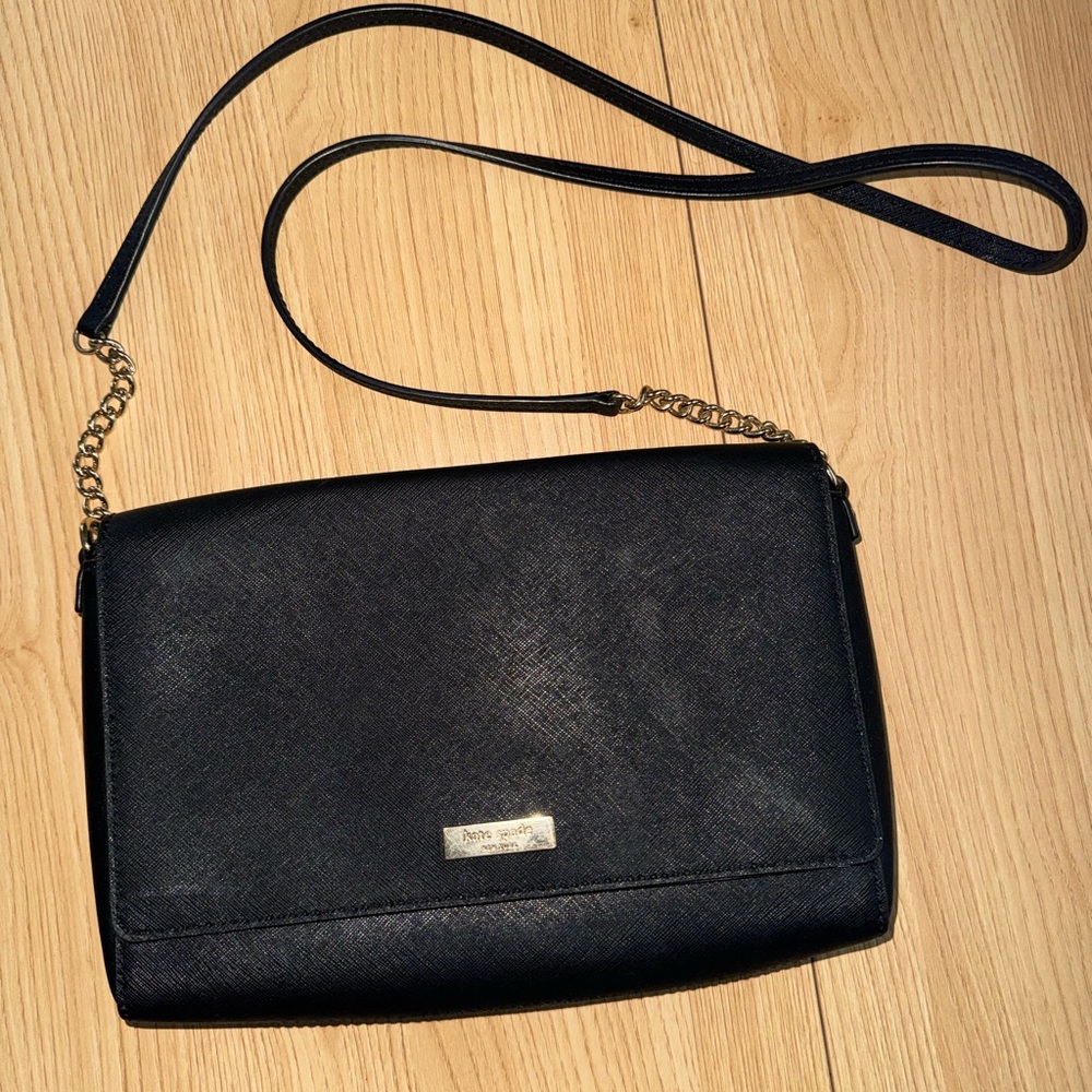 Kate Spade Morgan Flap Crossbody Leather/Chain Strap Bag
